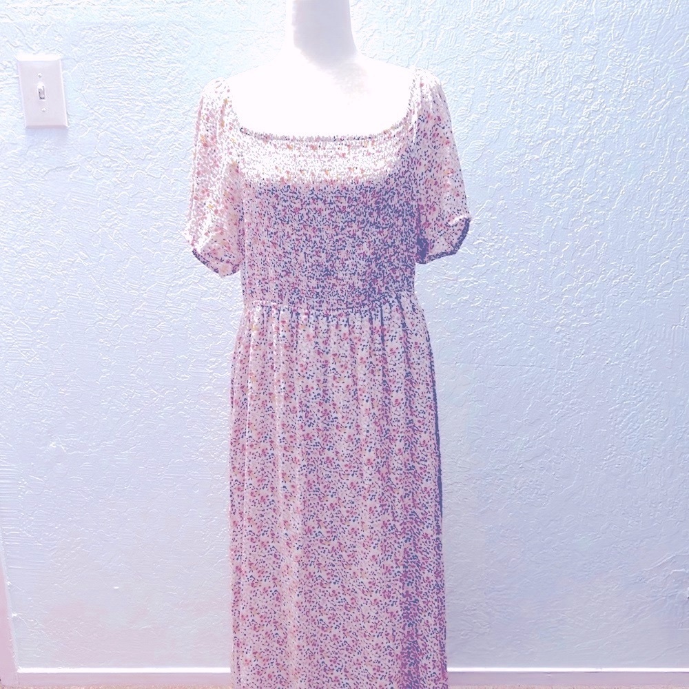 Just Found multicolor Floral Printed Maxi Dress